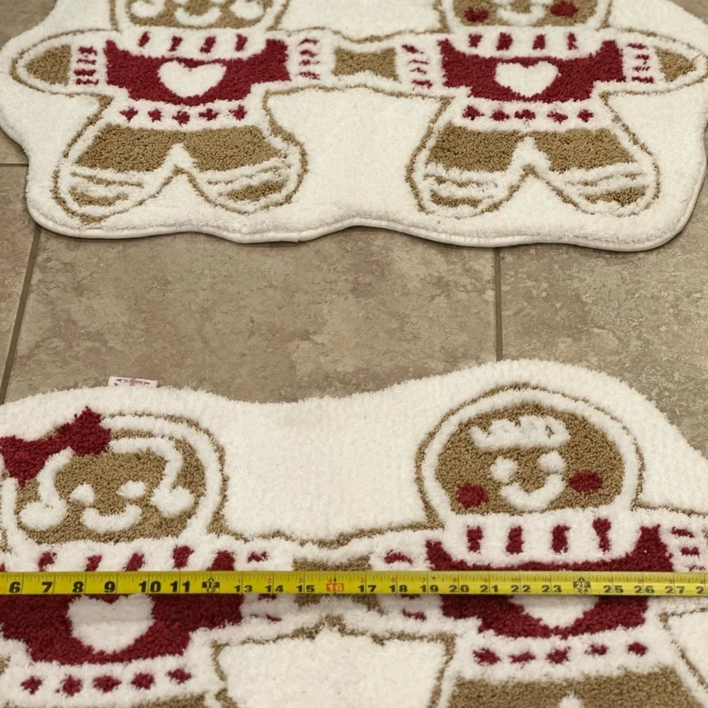 Gingerbread Couple Bath Mat